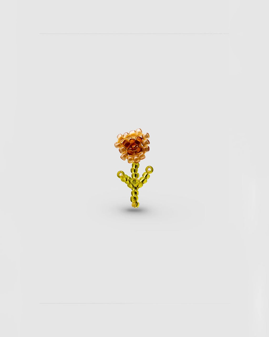 Pura Utz - Florecita Ear Stick Earrings - Brown