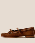 Hereu - Lorea Suede Loafers - Tobacco
