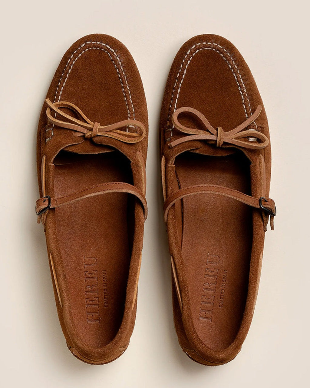 Hereu - Lorea Suede Loafers - Tobacco
