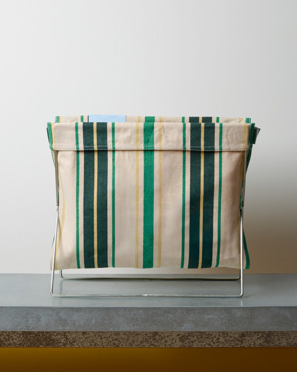 Puebco - Magazine Rack - Green Stripes