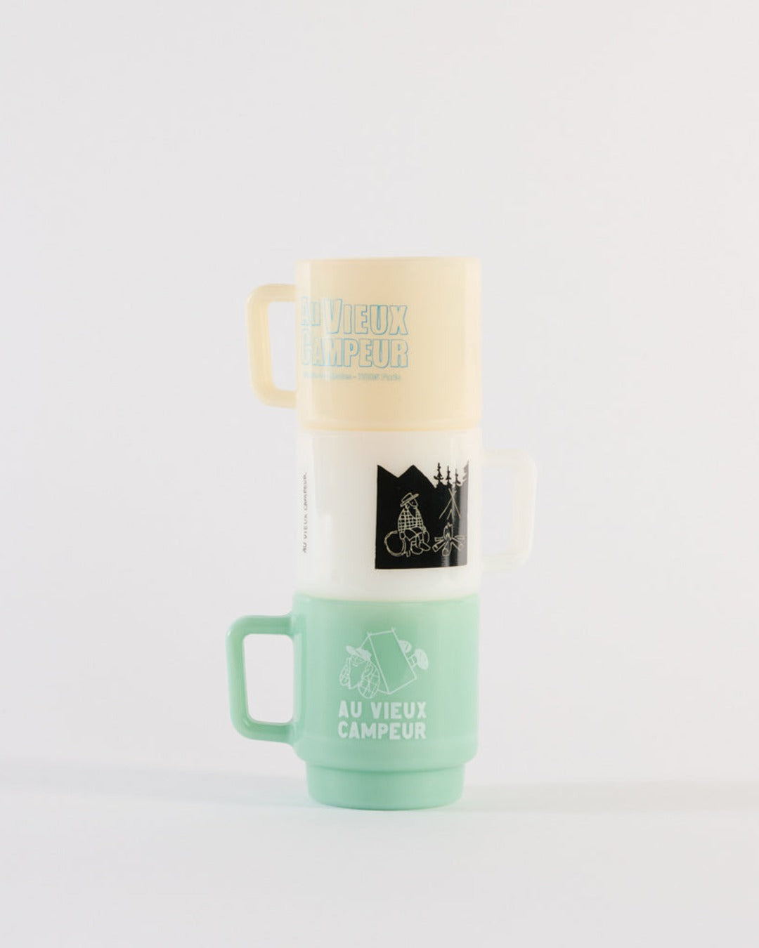 Au Vieux Campeur - Congés Payés - Mug - Blanc