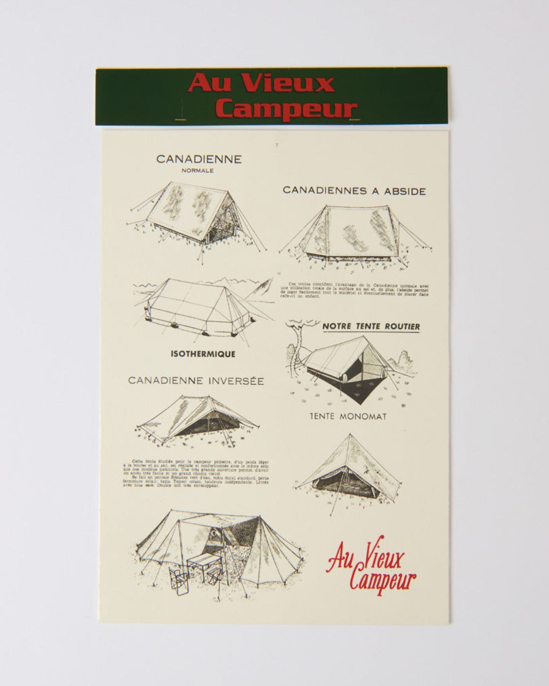 Au Vieux Campeur - Congés Payés - Poster Au Vieux Campeur - Tent
