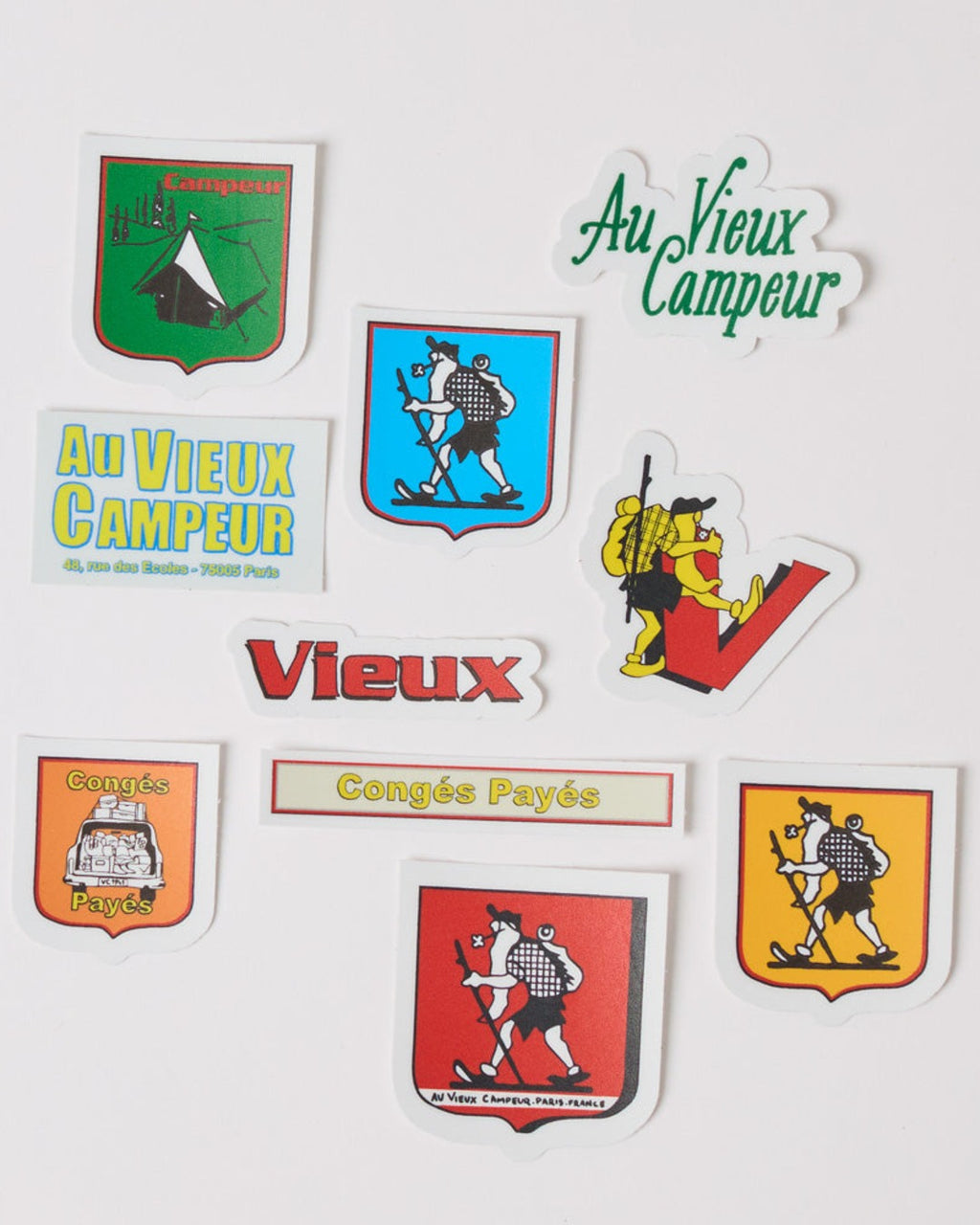 Au Vieux Campeur - Congés Payés - Stickers Au Vieux Campeur - Logo