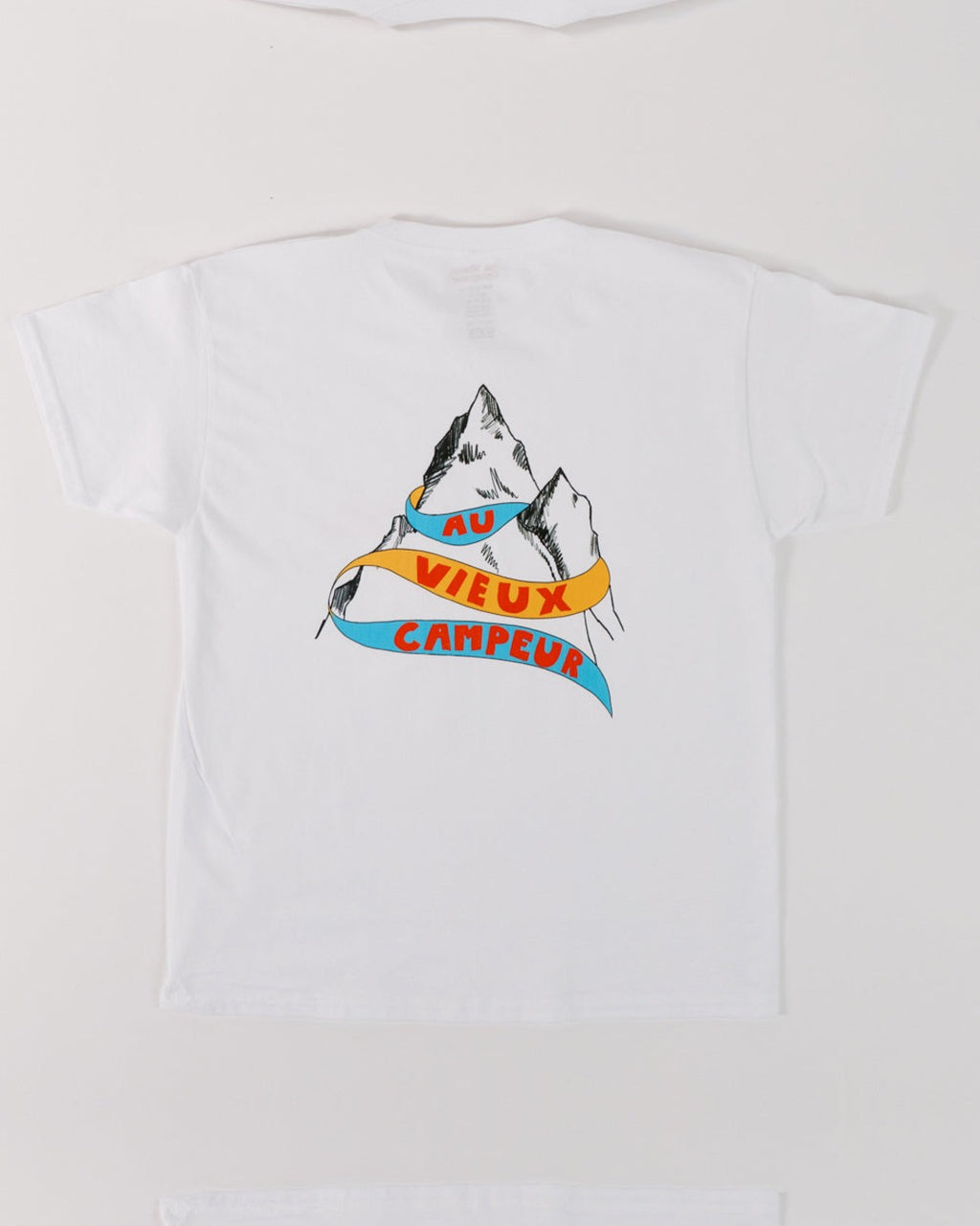Au Vieux Campeur - Congés Payés - Mountain T-shirt - White