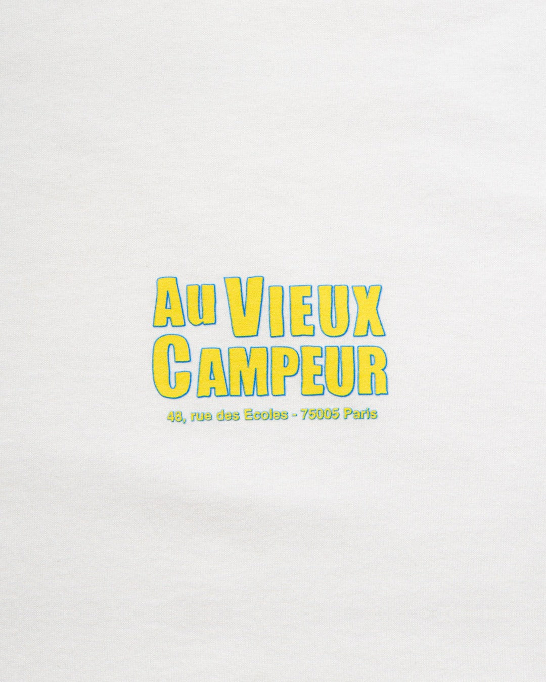 Au Vieux Campeur - Congés Payés - T-Shirt Manches Courtes Tentes - Blanc