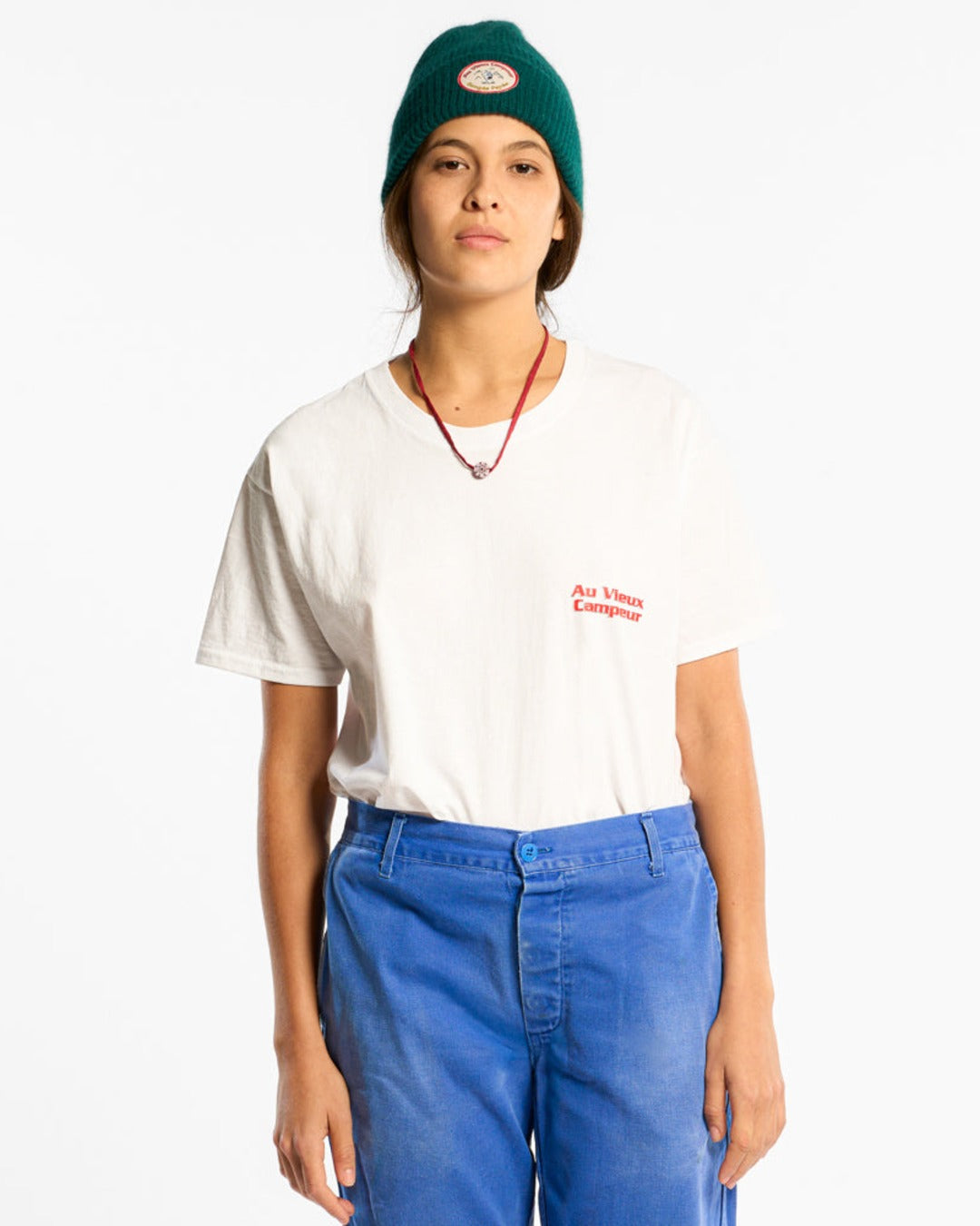 Au Vieux Campeur - Congés Payés - Le Vieux Randonneur Short Sleeve T-shirt - White