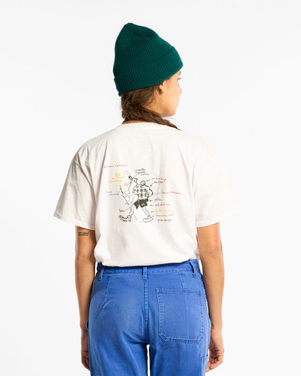 Au Vieux Campeur - Congés Payés - Le Vieux Randonneur Short Sleeve T-shirt - White