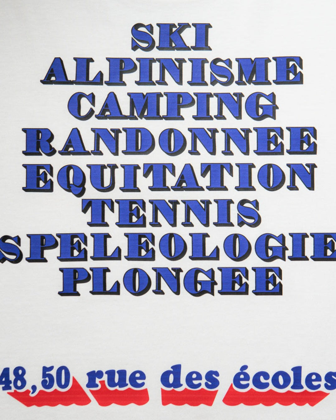 Au Vieux Campeur - Congés Payés - 1976 Blanket Long Sleeve T-shirt - White