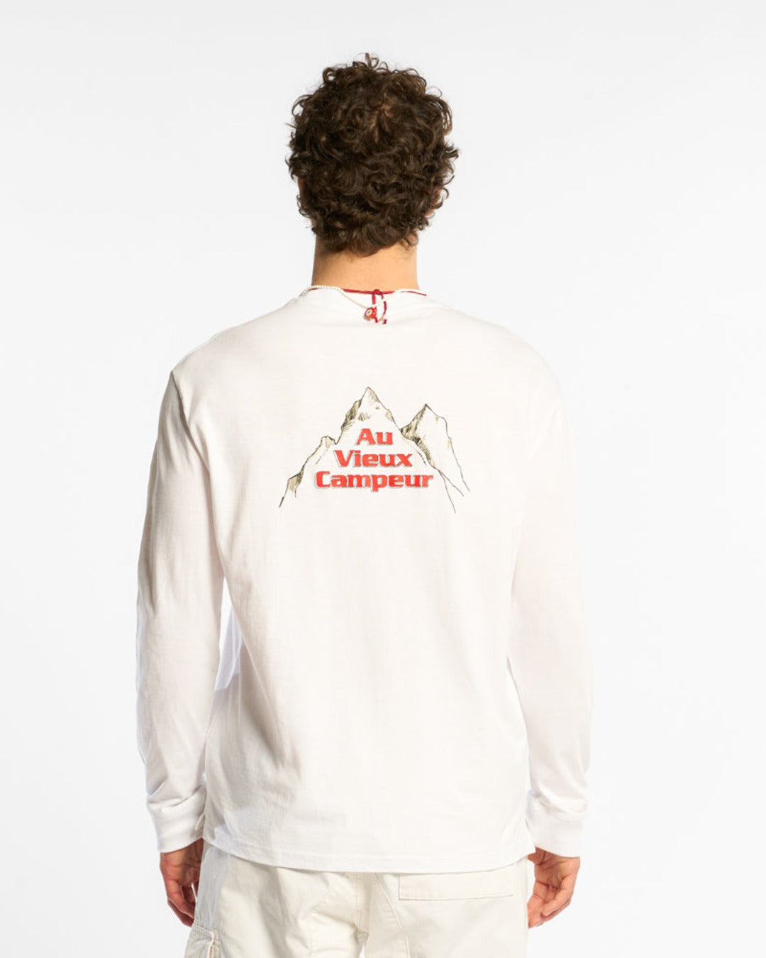 Au Vieux Campeur - Congés Payés - T-Shirt Manches Longues Grimpeur - Blanc