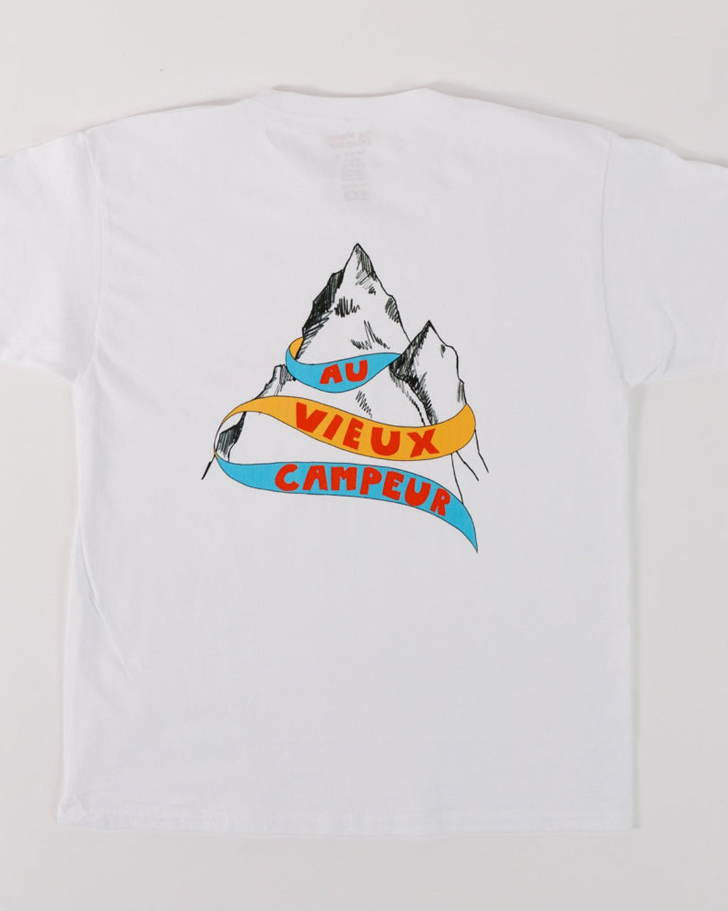 Au Vieux Campeur - Congés Payés - T-Shirt Kids Montagne - Blanc