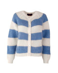 Les Tricots D'o - Cardigan Alice - Blanc et Bleu Jeans