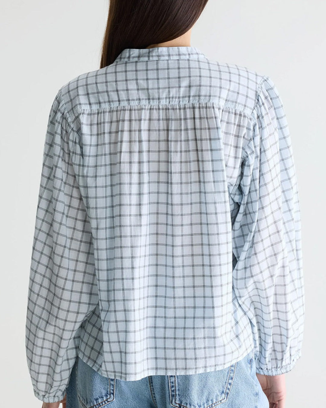 Bellerose - Cherry Check Blouse - Blue