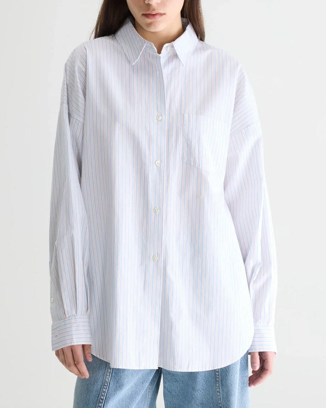 Bellerose - Giorgia Striped Shirt - Blue & Pink