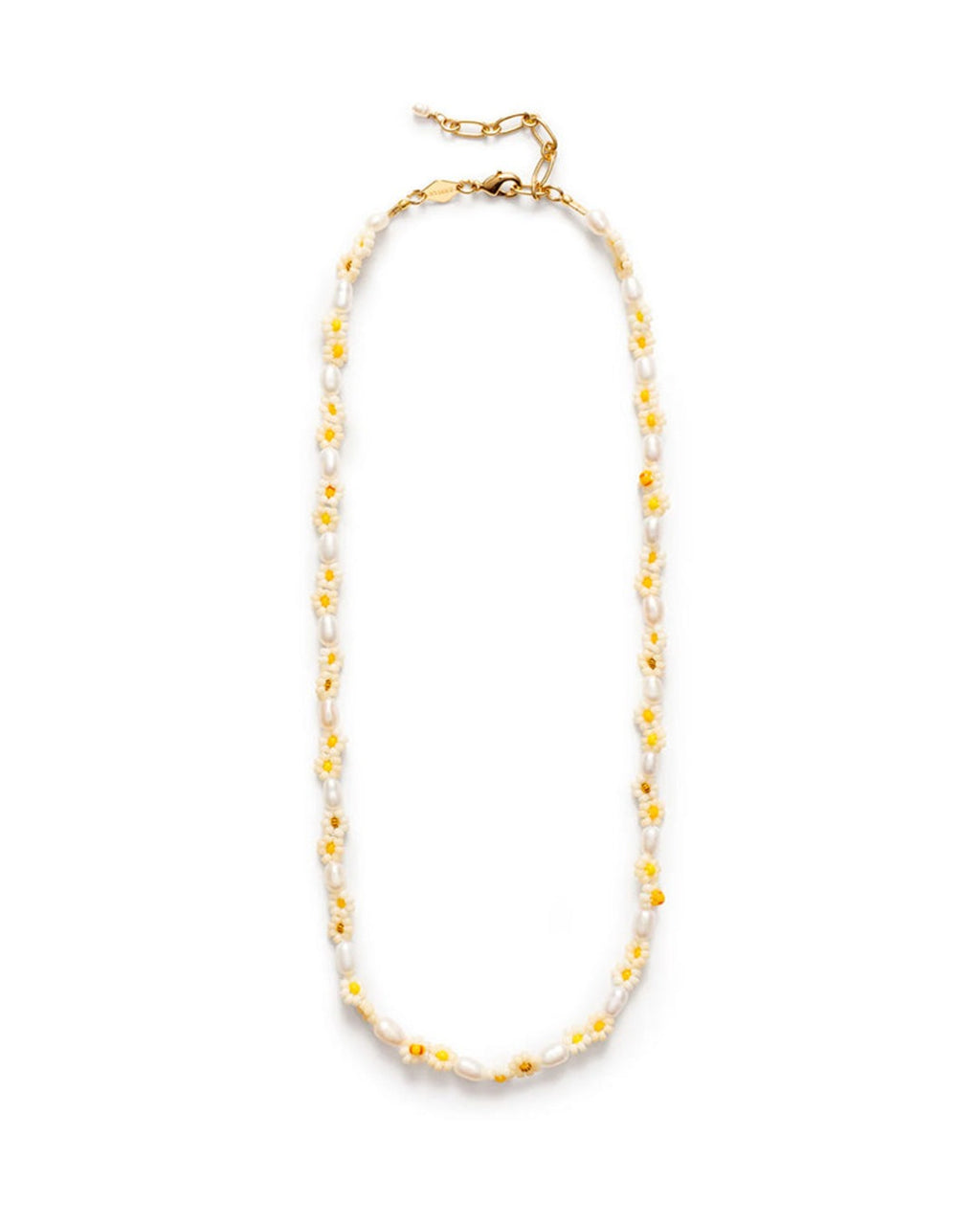 Anni Lu - Collier Daisy Flower - Pearl Yellow