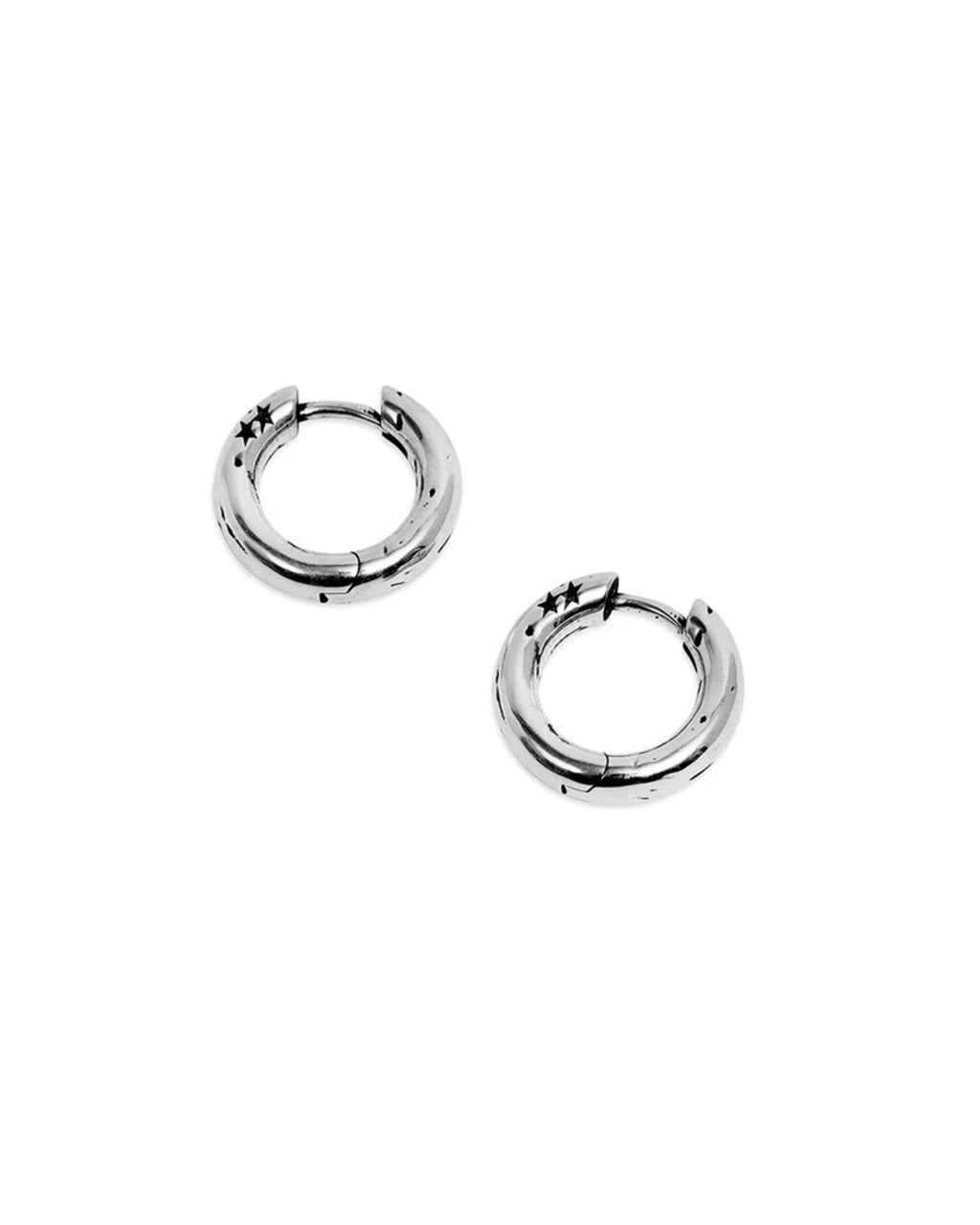 Two Jeys - Big Hoops Earrings - Silver