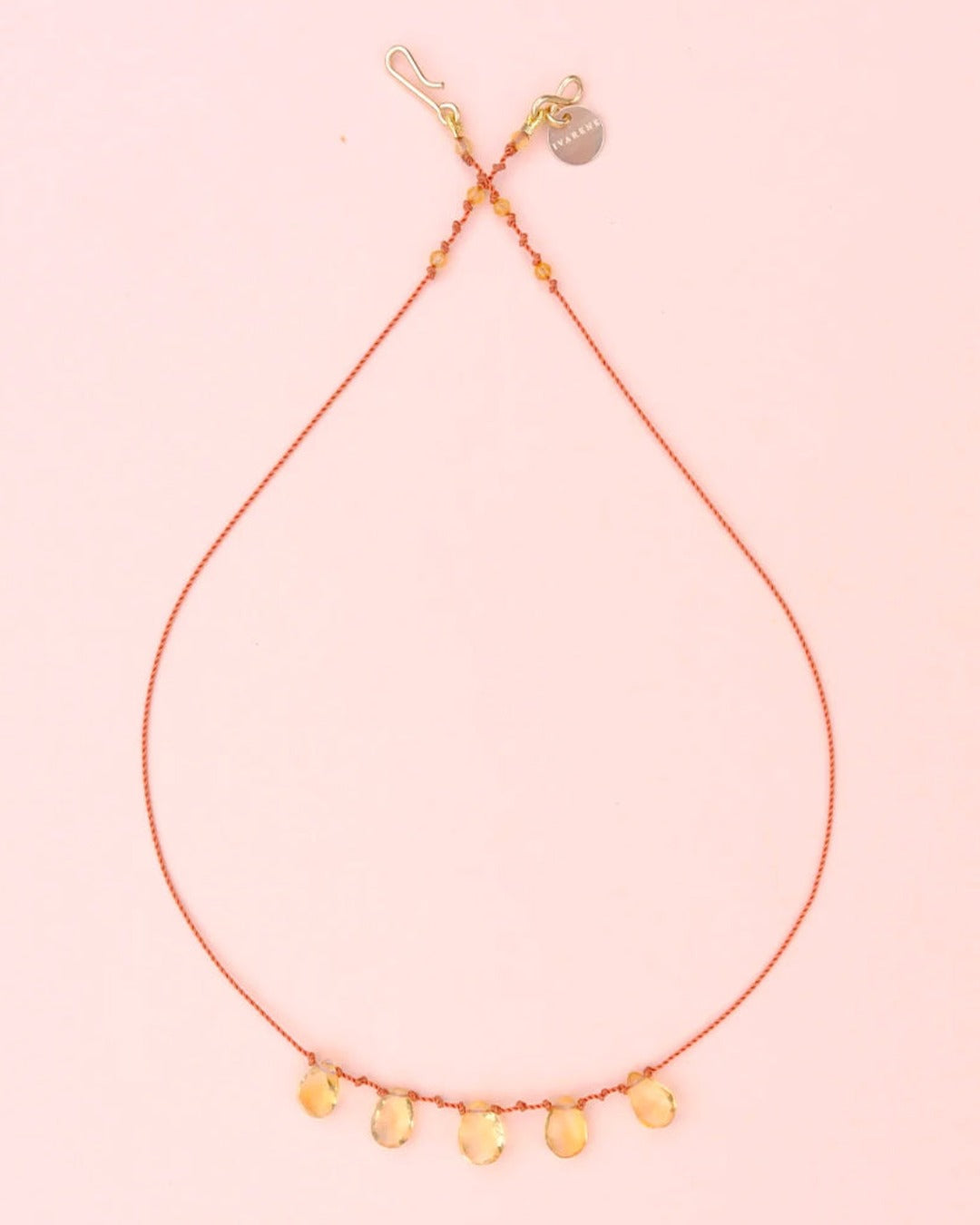 Ivarene - 5-drop necklace - Citrine