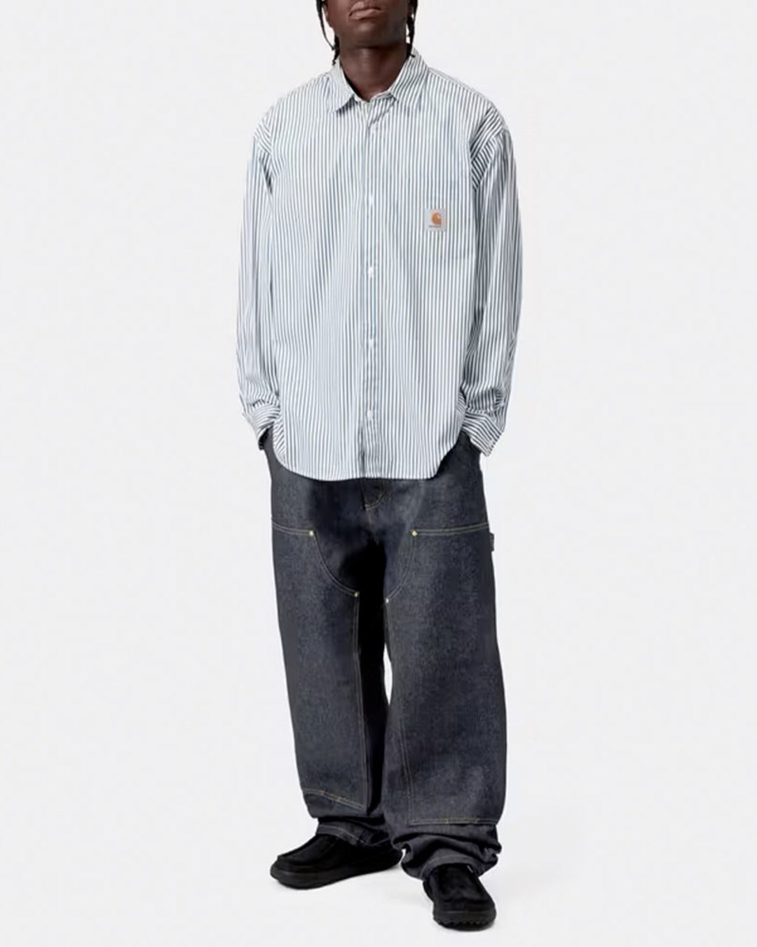 Carhartt WIP - Pantalon OG Double Knee - Bleu Rigide