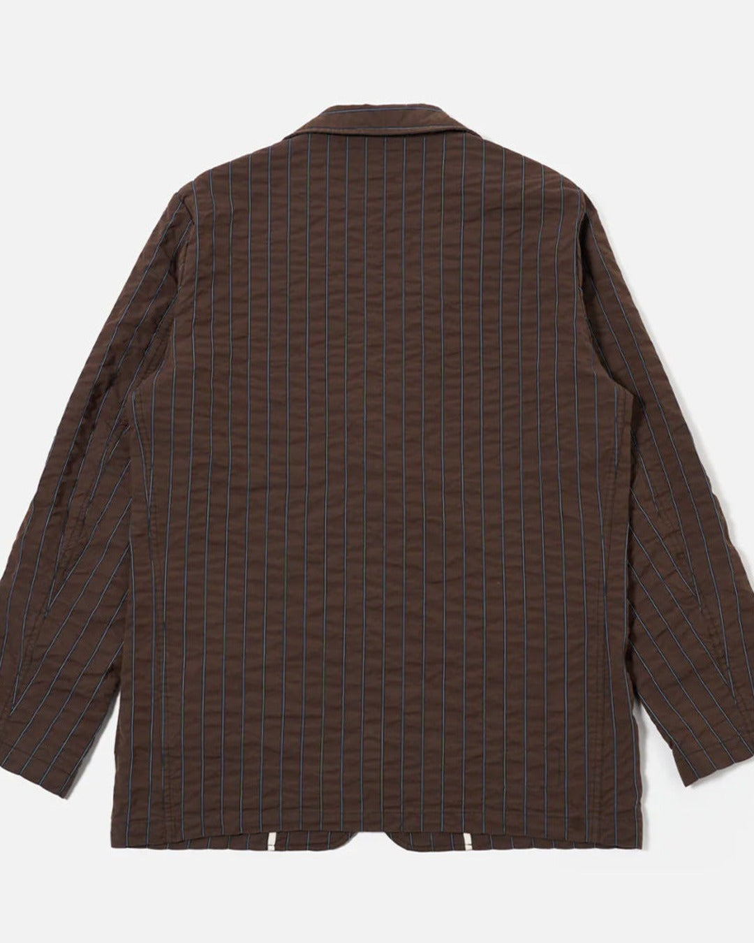Universal Works - Veste Chester 2 boutons - Marron à rayures