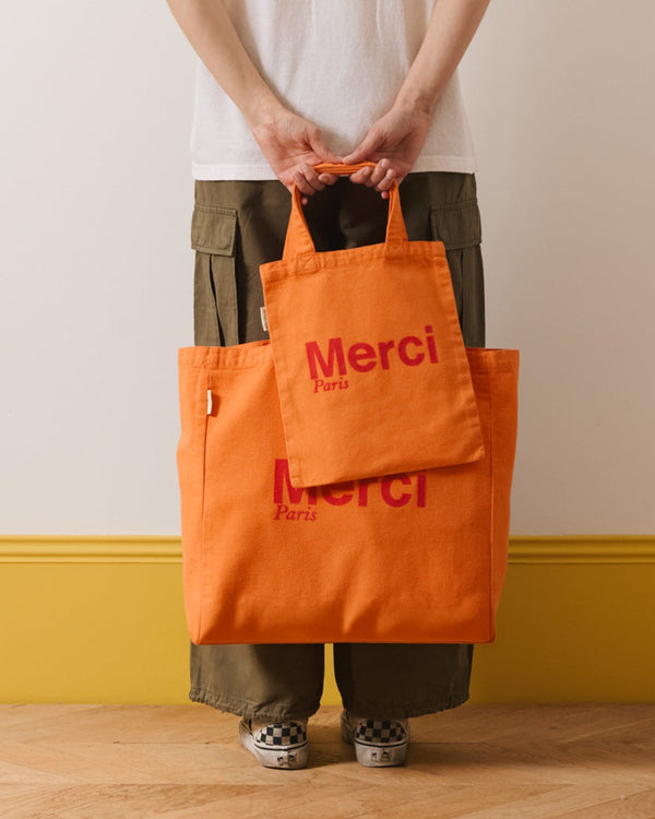 Merci - Tote Bag en coton - Abricot & Framboise – Merci Paris
