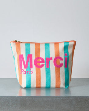 Rayé Turquoise & Abricot