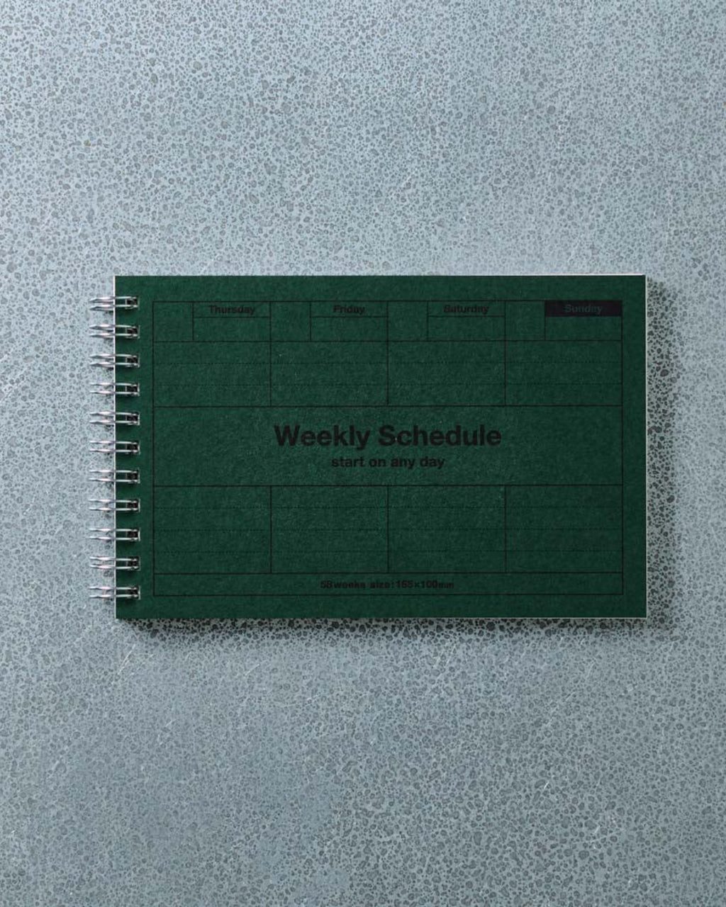 Marks - Weekly Planner - Vert Fonce