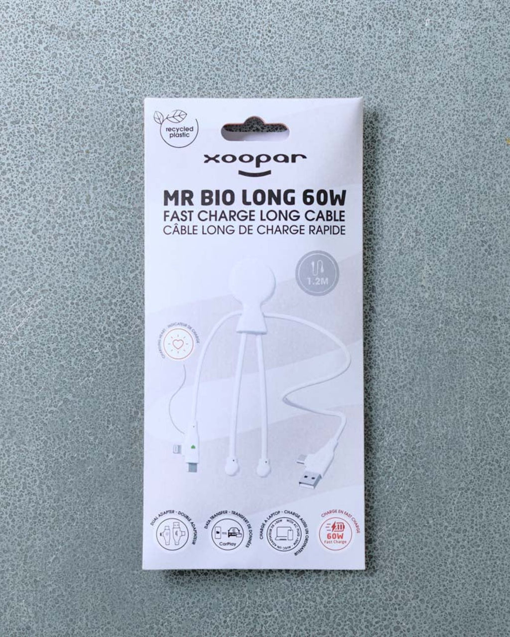 Xoopar - Mr Bio Long Fast Cable - White