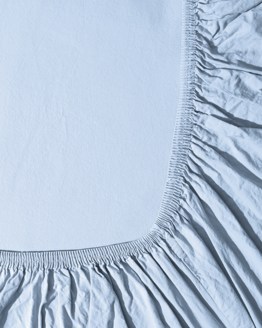 Merci - Drap-Housse En Percale De Coton - Bleuet