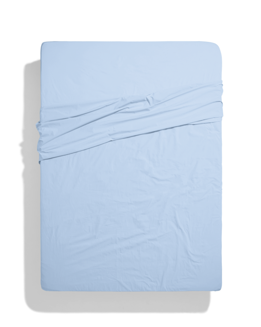 Merci - Drap-Housse En Percale De Coton - Bleuet