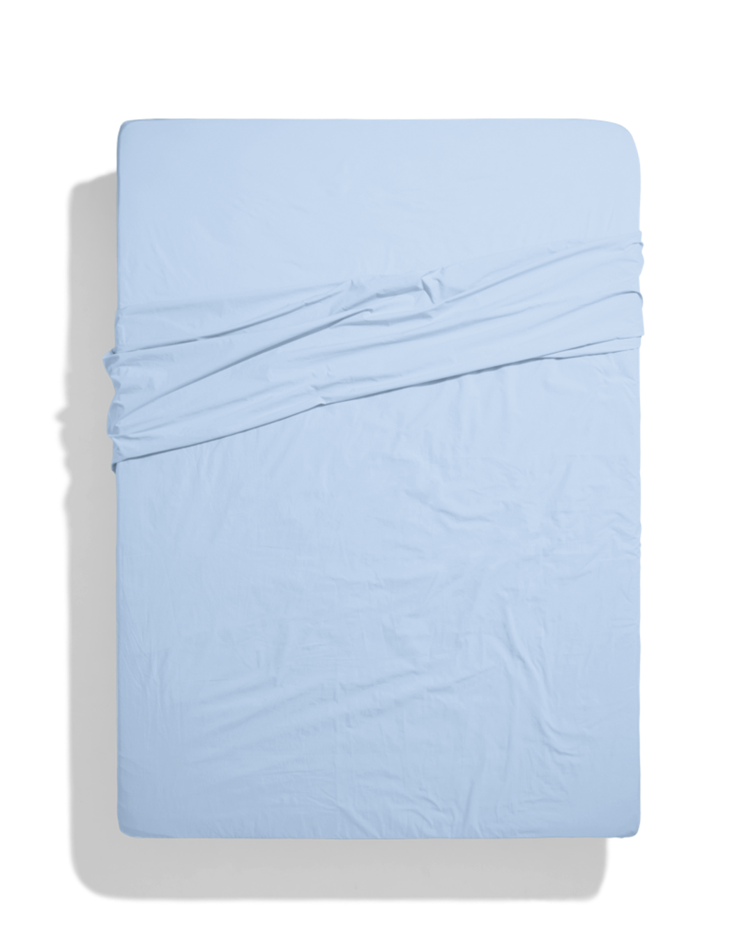 Merci - Drap-Housse En Percale De Coton - Bleuet
