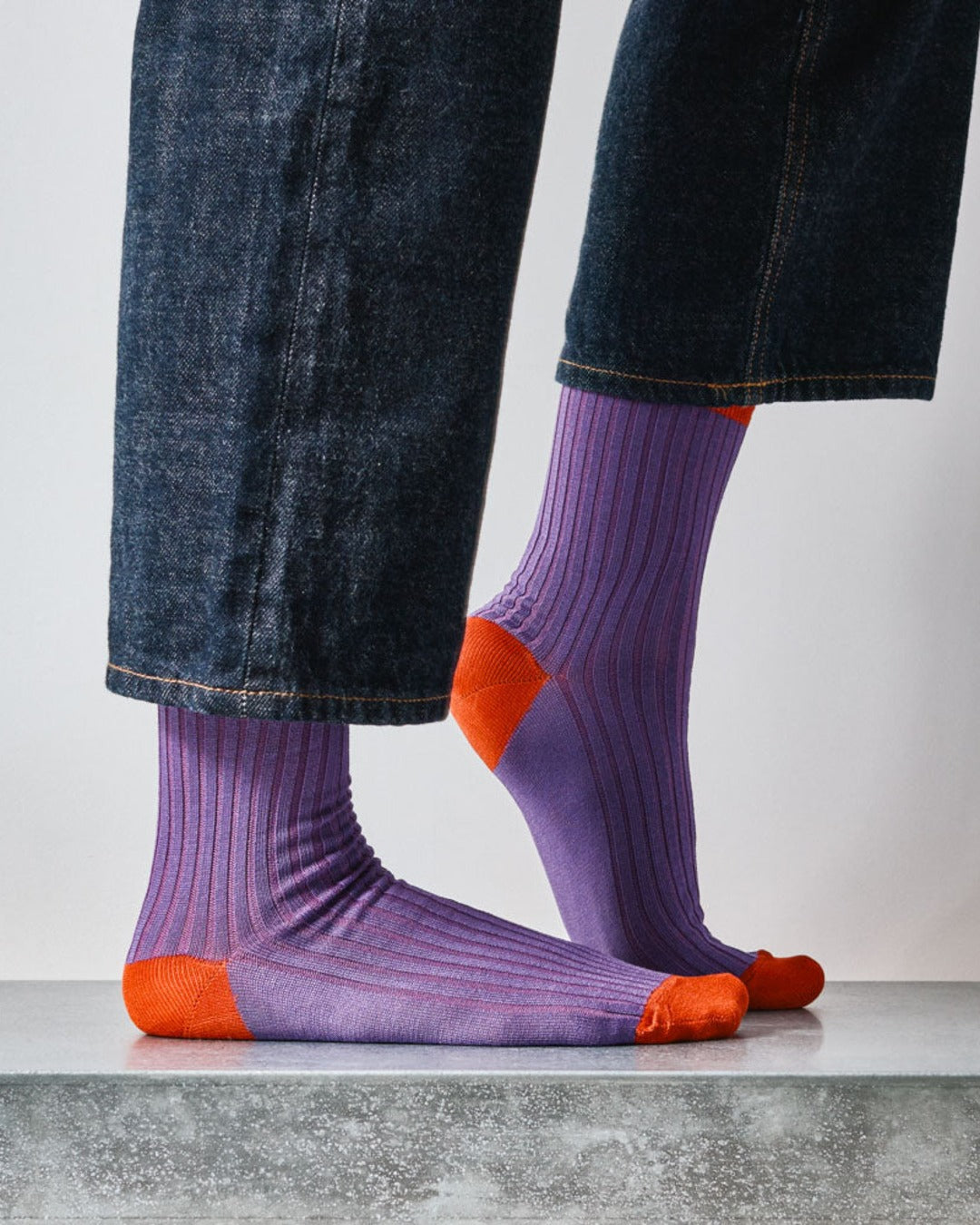 Merci - Theodora Socks - Purple Red