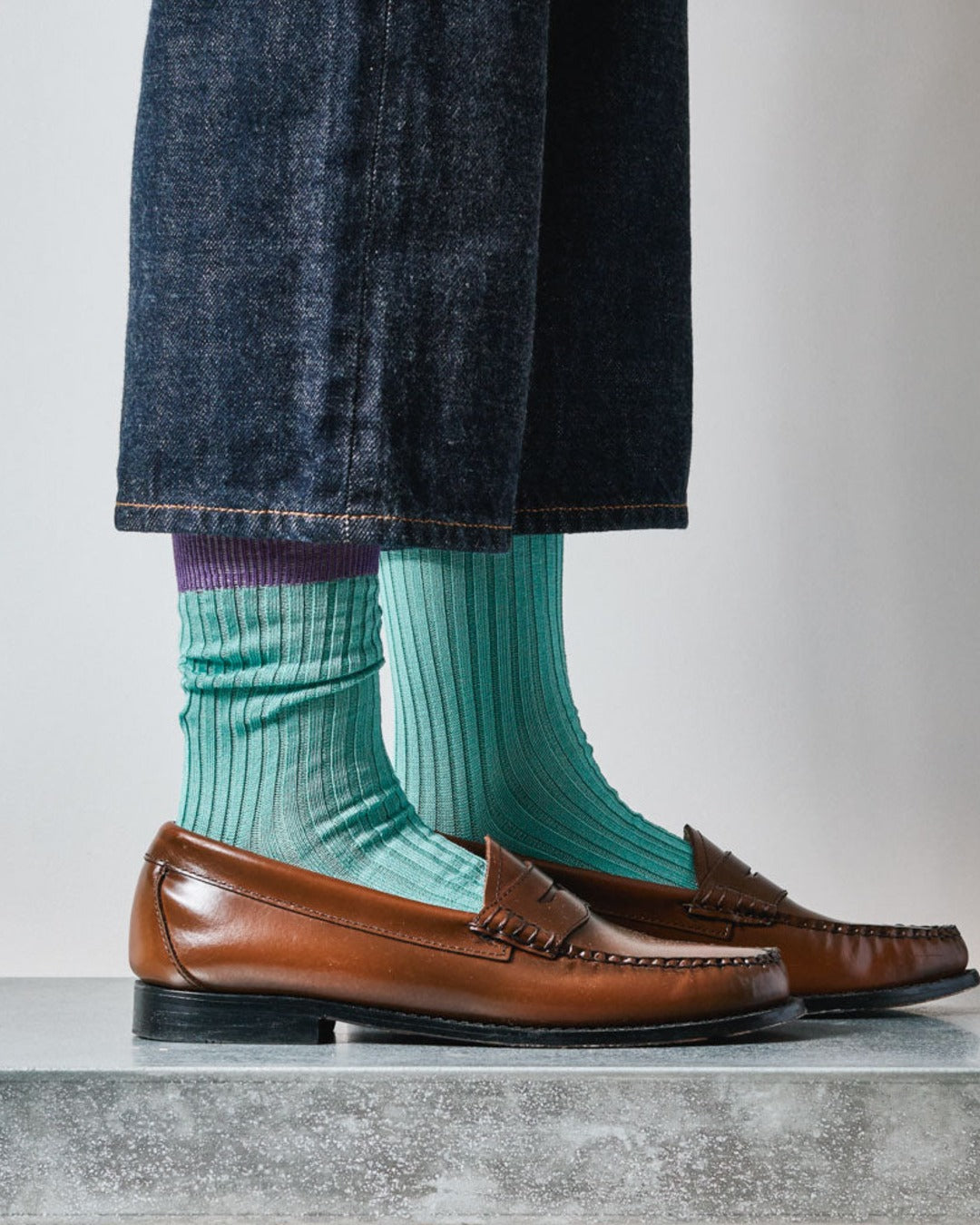 Merci - Theodora Socks - Blue Violet