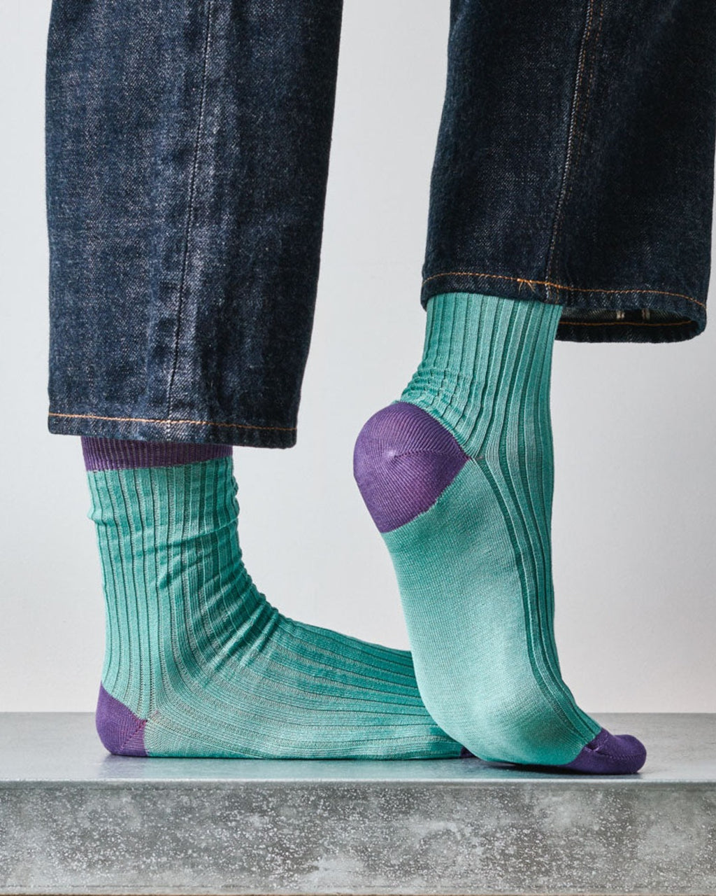 Merci - Chaussettes Theodora - Bleu Violet