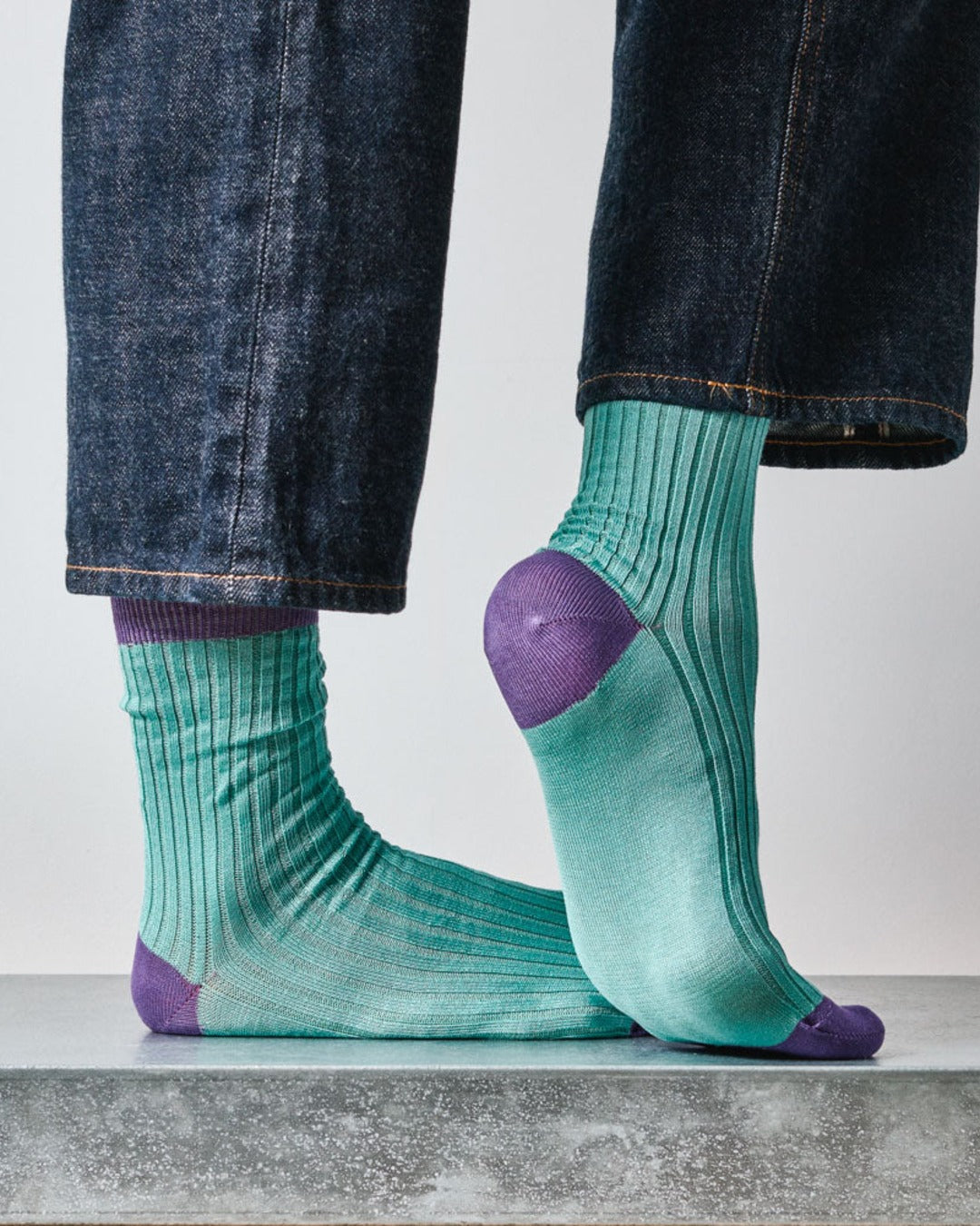 Merci - Theodora Socks - Blue Violet