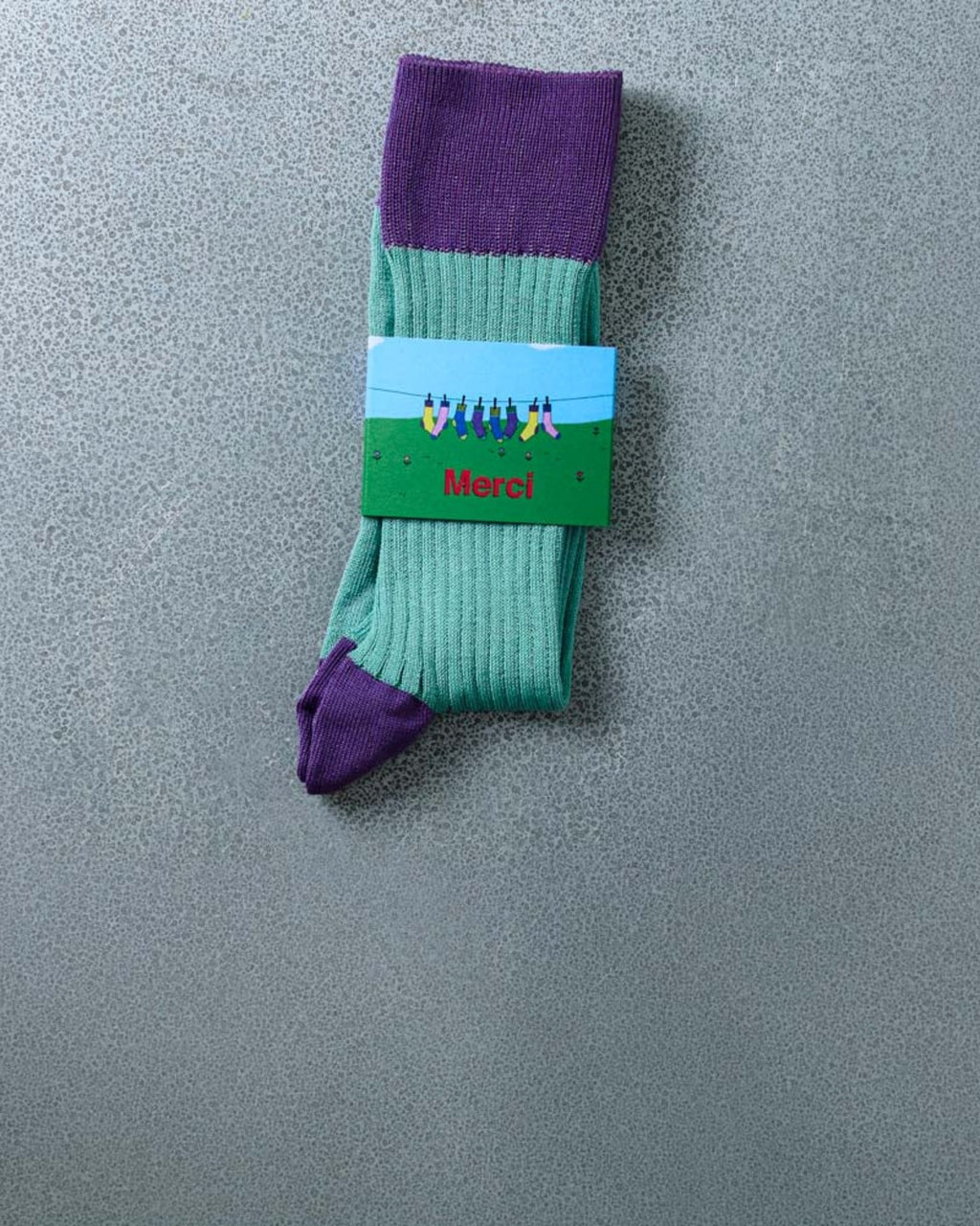 Merci - Chaussettes Theodora - Bleu Violet