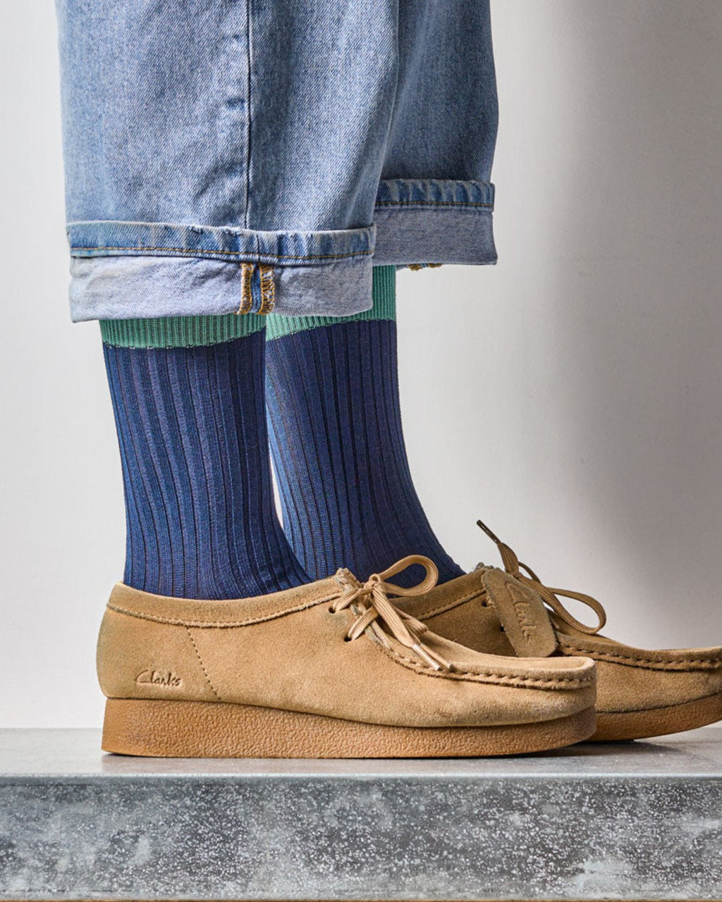 Merci - Theodora Socks - Navy Blue