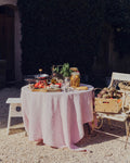Merci - Nappe En Lin Lavé - Rose Granité