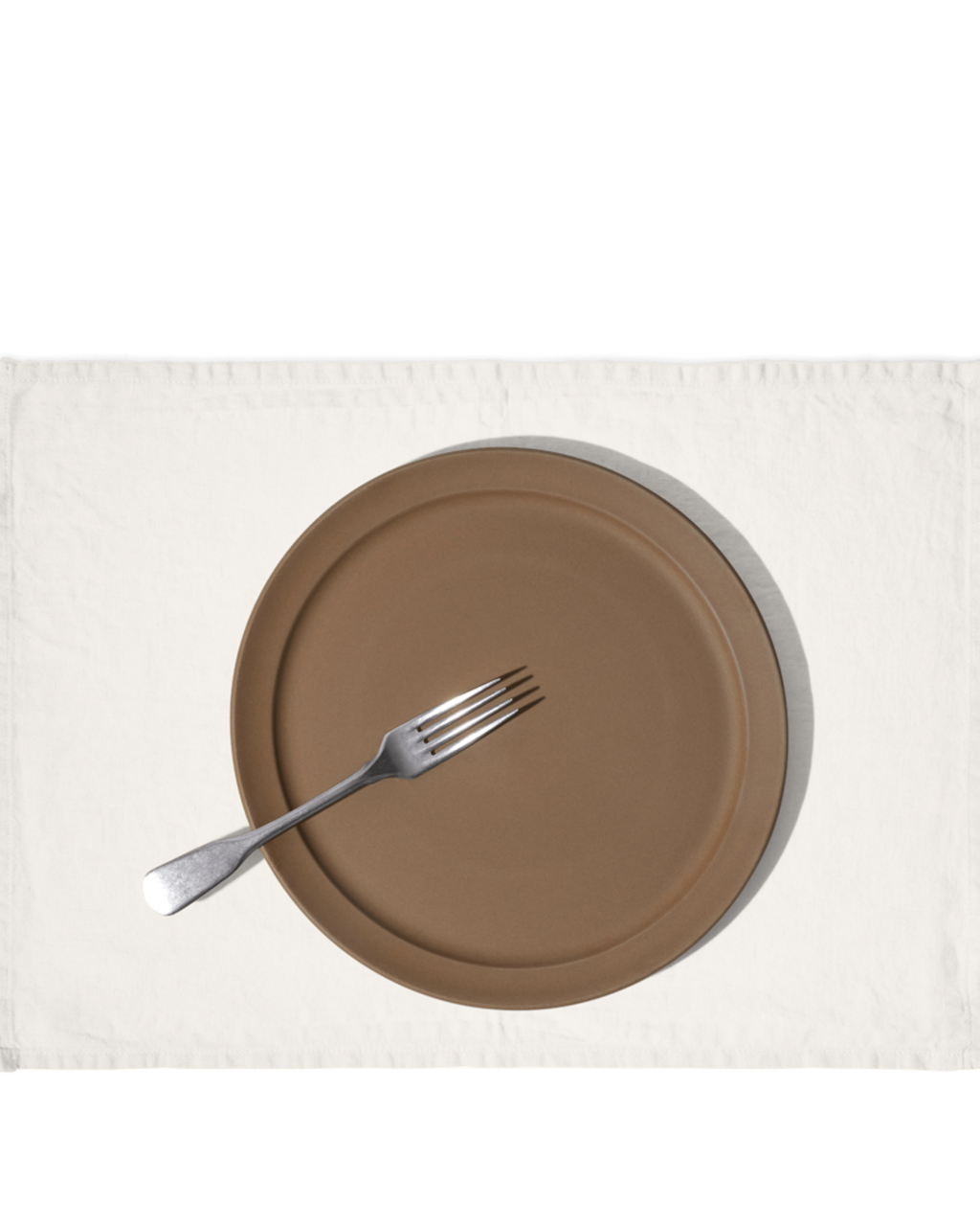 Merci - Washed linen placemat - Seashell White