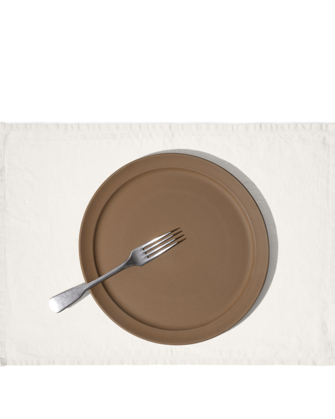 Merci - Washed linen placemat - Seashell White