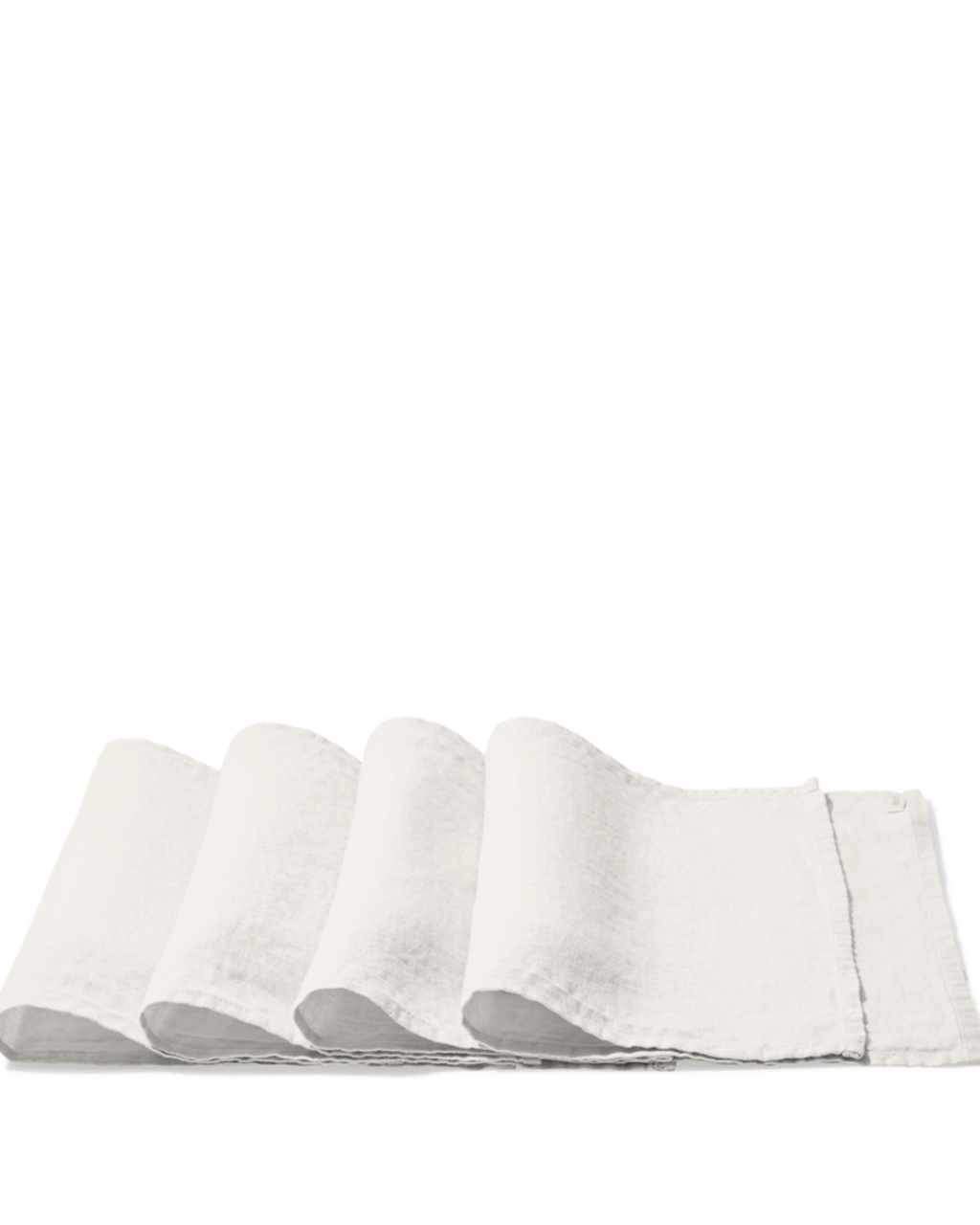 Merci - Washed linen placemat - Seashell White