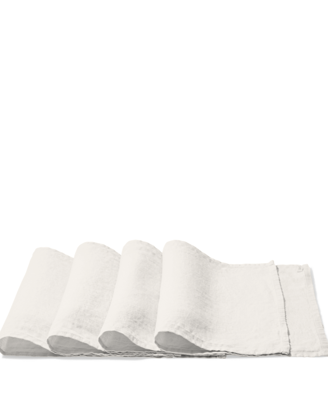 Merci - Washed linen placemat - Seashell White