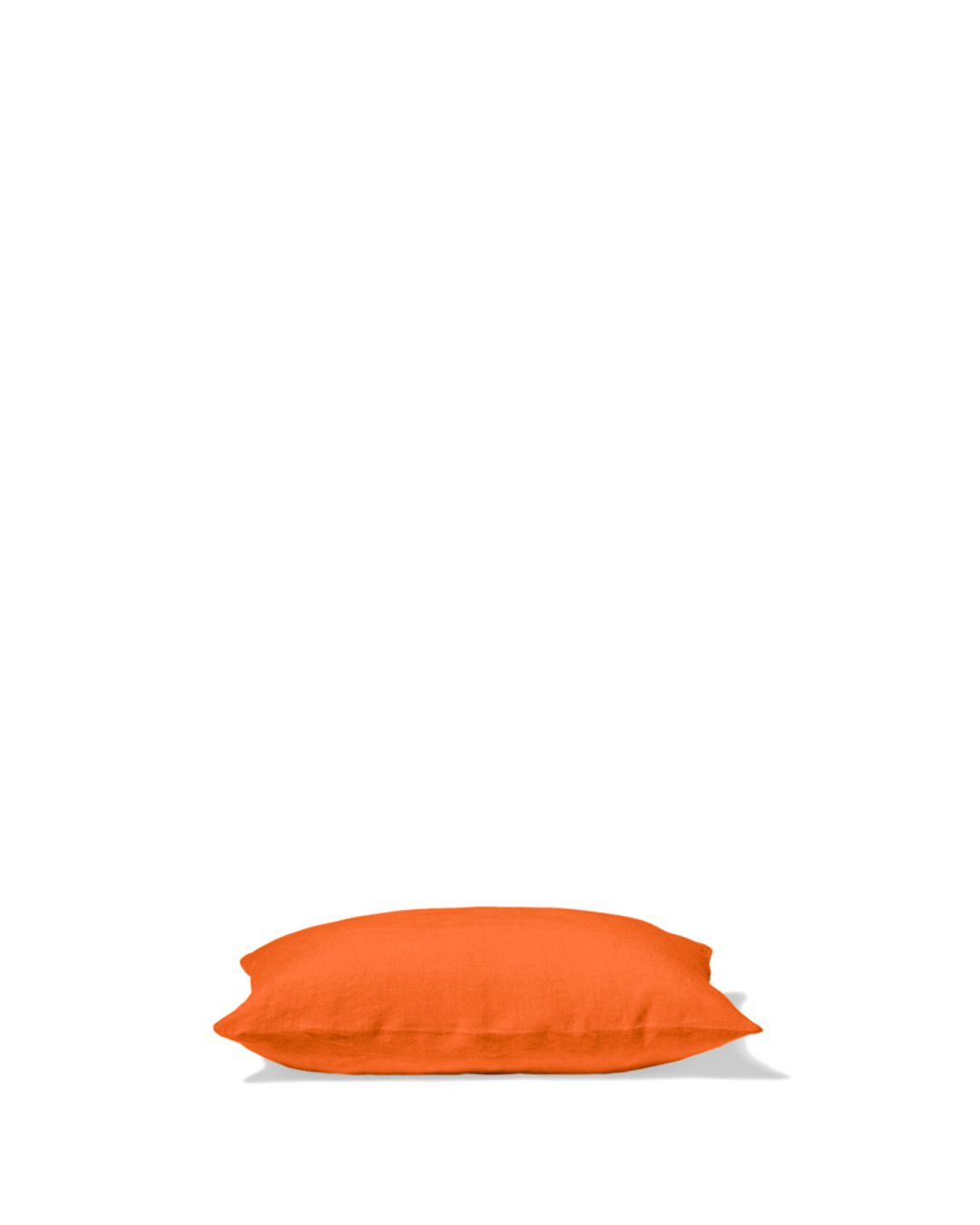 Merci - Taie D'Oreiller En Lin Lavé - Orange Zeste
