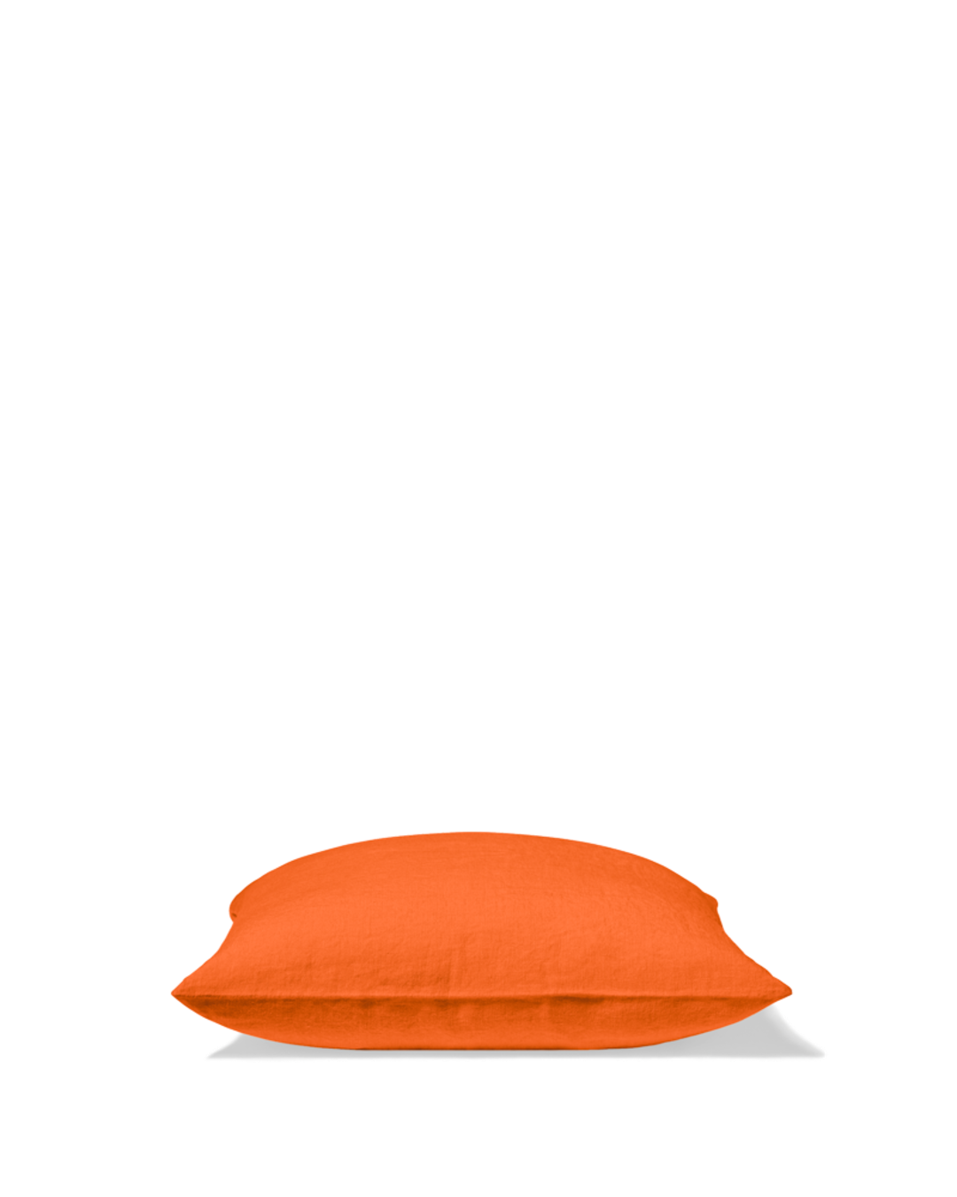 Merci - Taie D'Oreiller En Lin Lavé - Orange Zeste