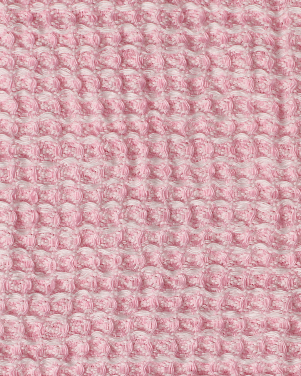 Merci - Serviette De Bain En Lin Waffle - Rose Granité