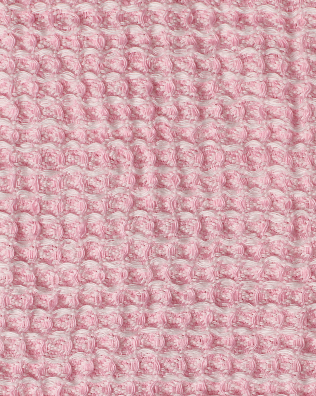 Merci - Serviette De Bain En Lin Waffle - Rose Granité