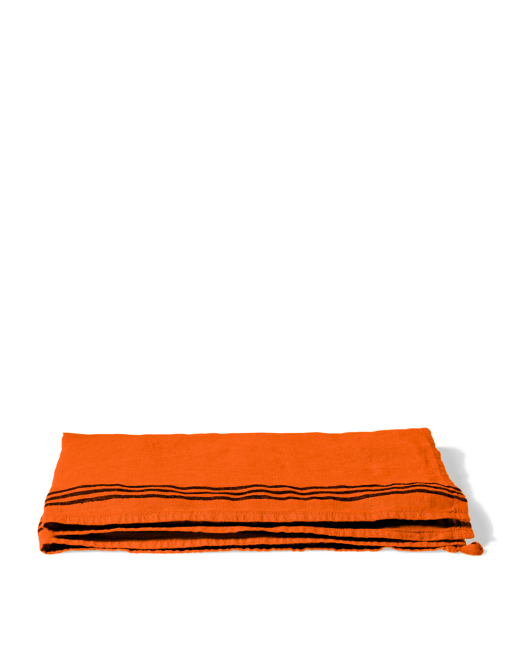 Merci - Torchon En Lin Lavé - Orange Zeste