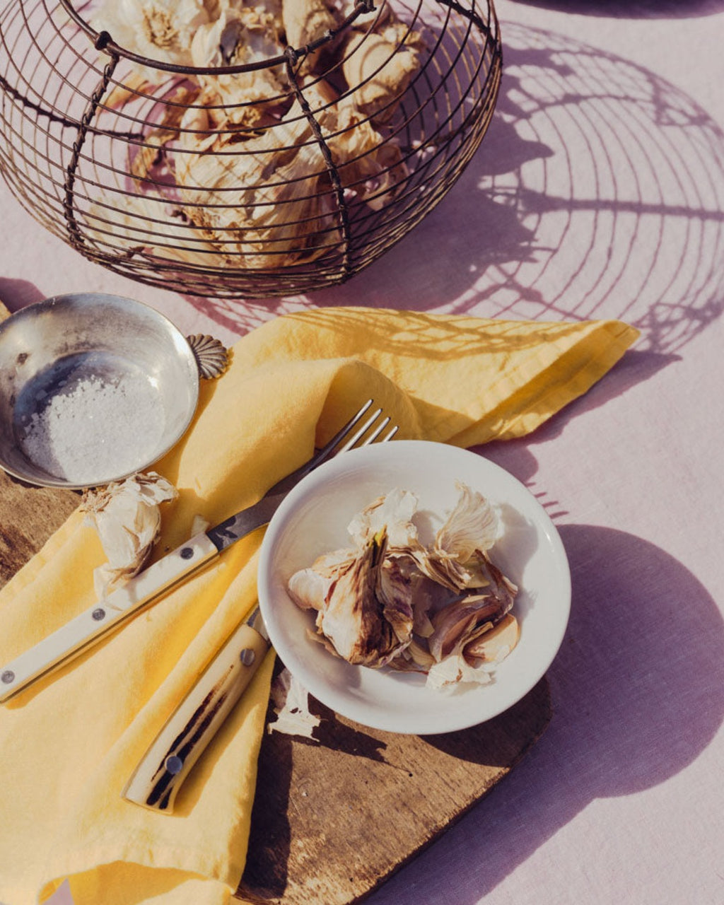 Merci - Washed linen napkin - Lemonade Yellow