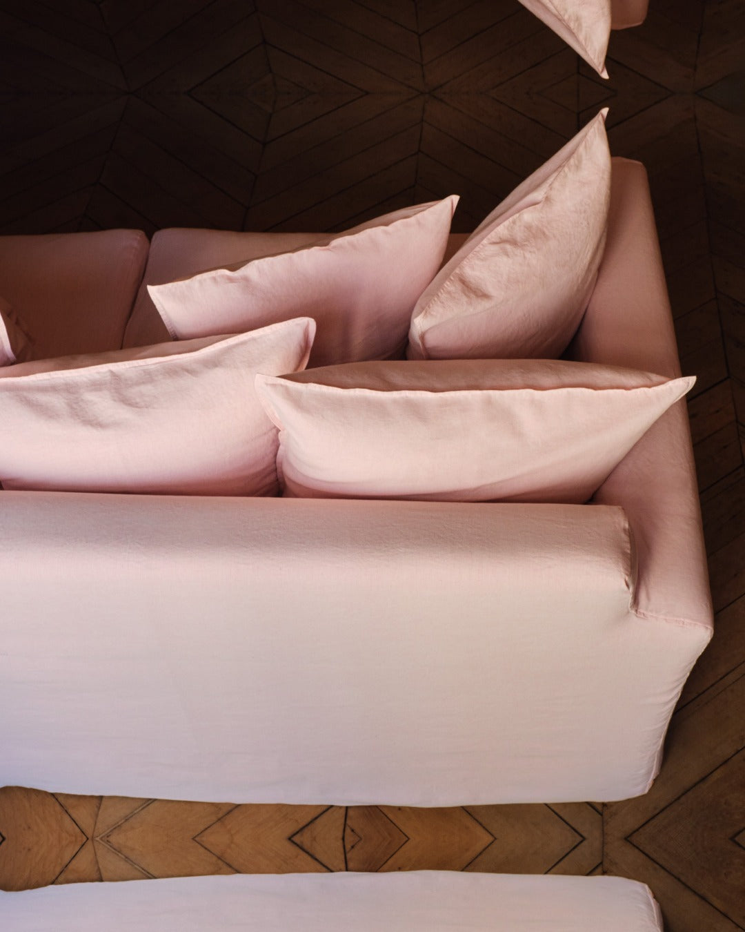 Merci - Housse De Canapé Convertible - Rose Granité