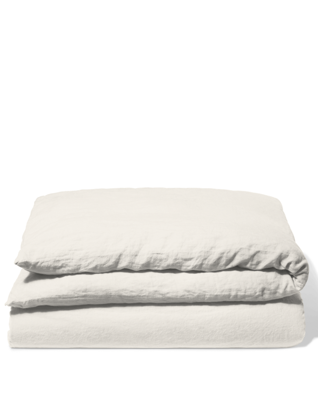 Merci - Housse De Couette En Lin Lavé - Blanc Coquillage