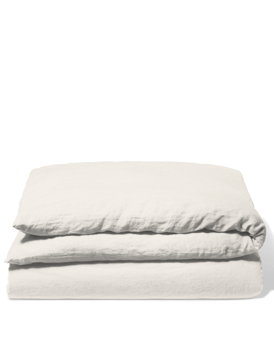Merci - Housse De Couette En Lin Lavé - Blanc Coquillage