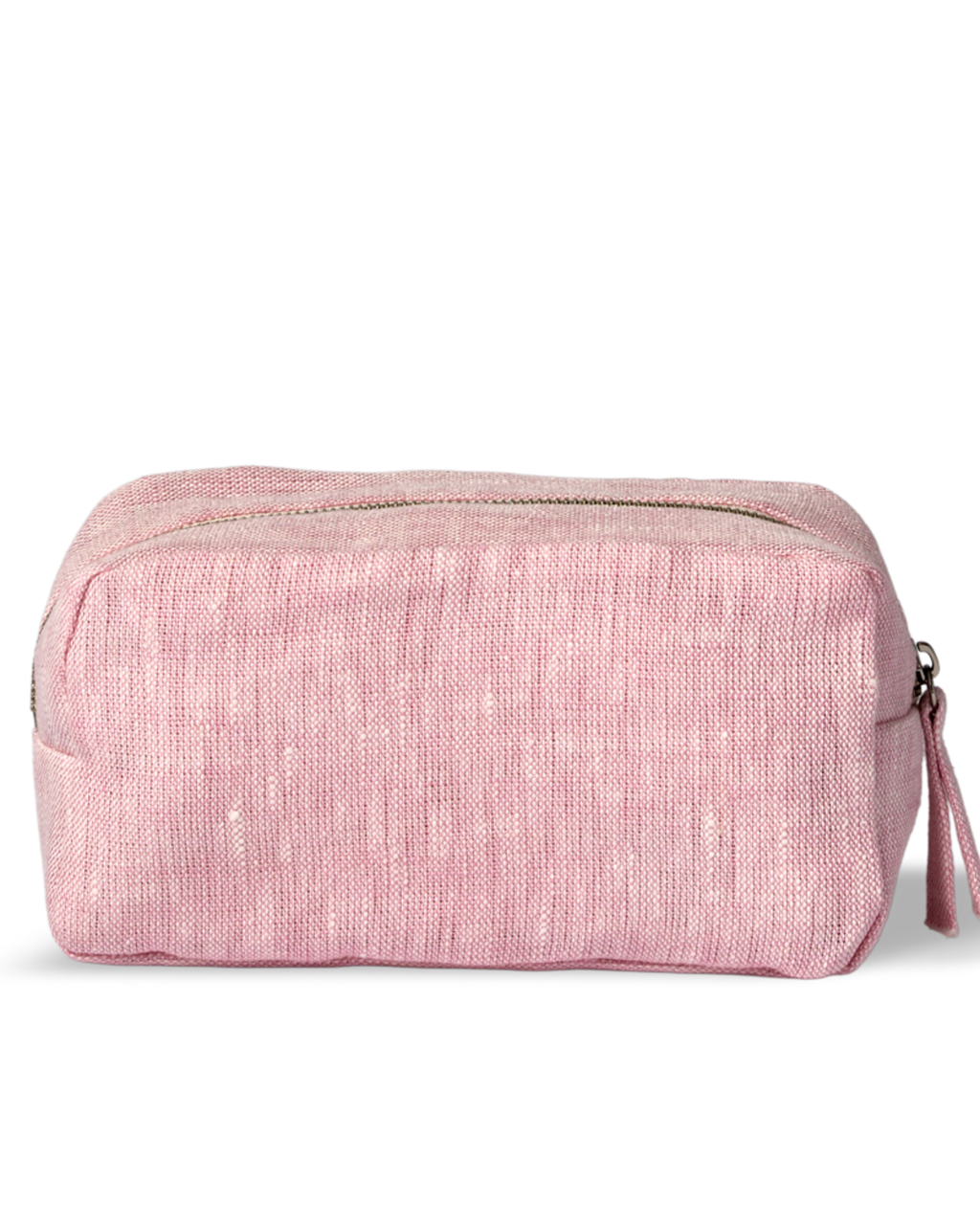 Merci - Trousse En Lin Lavé - Rose Granité